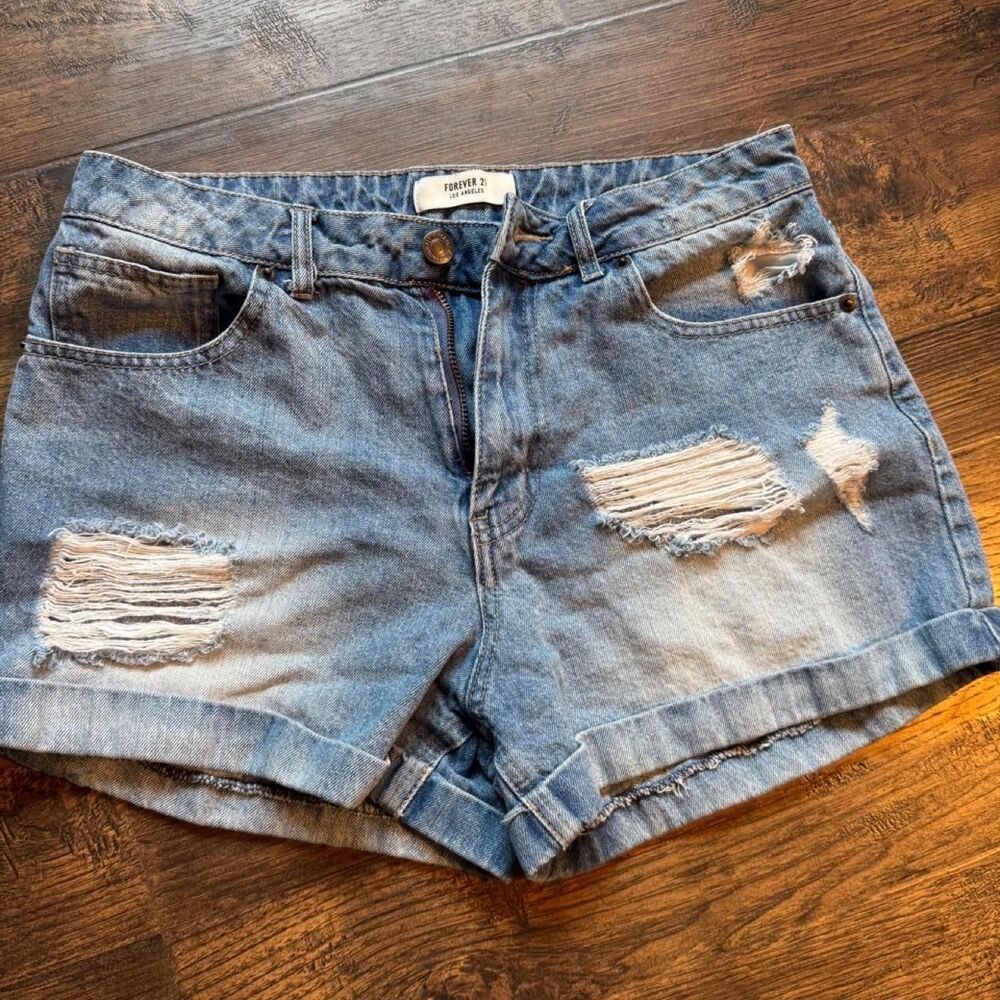 Forever-21 Women's Blue Shorts